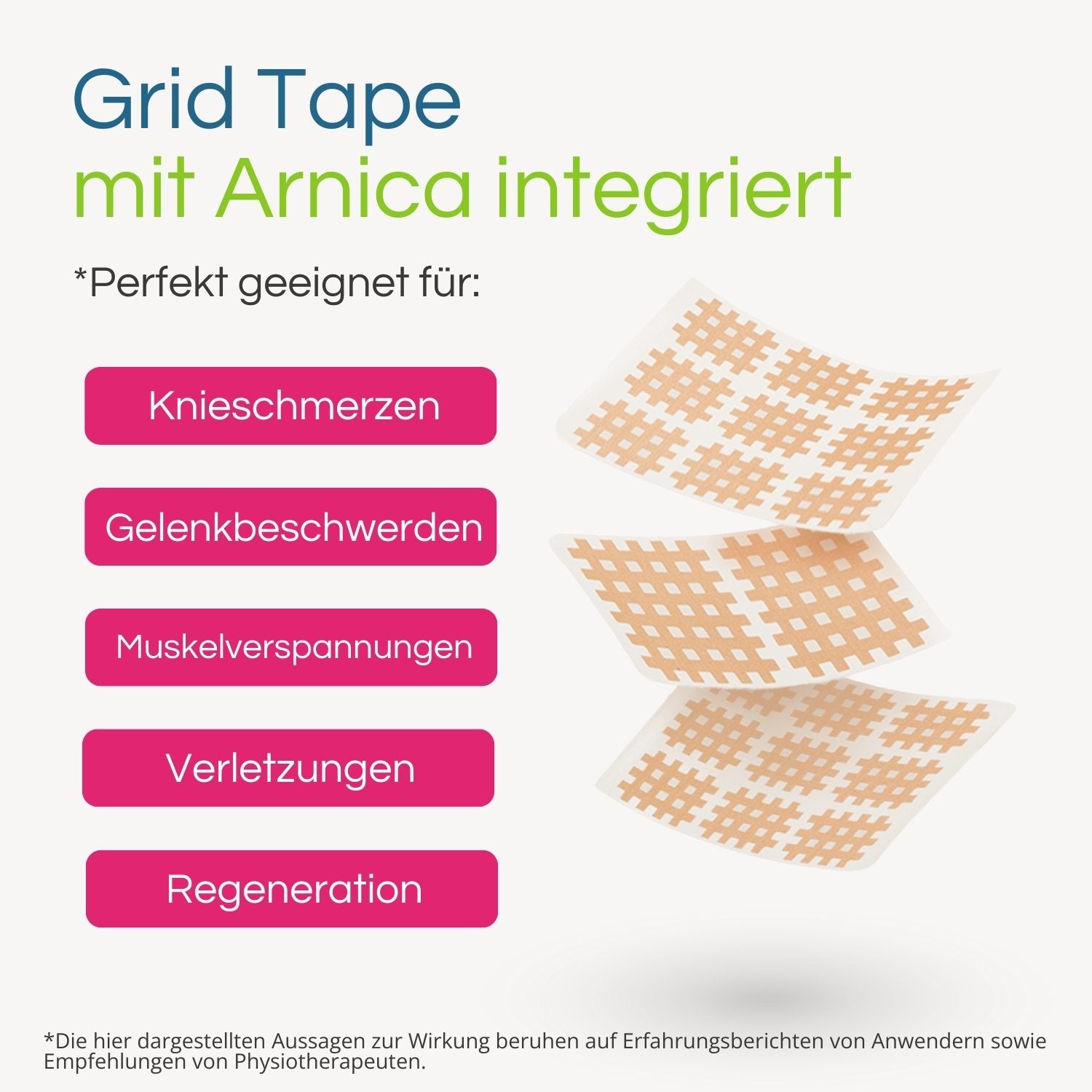 Aktimed Gitterpflaster Knieschmerzen, Fuß & Hüftbeschwerden, Vorteile