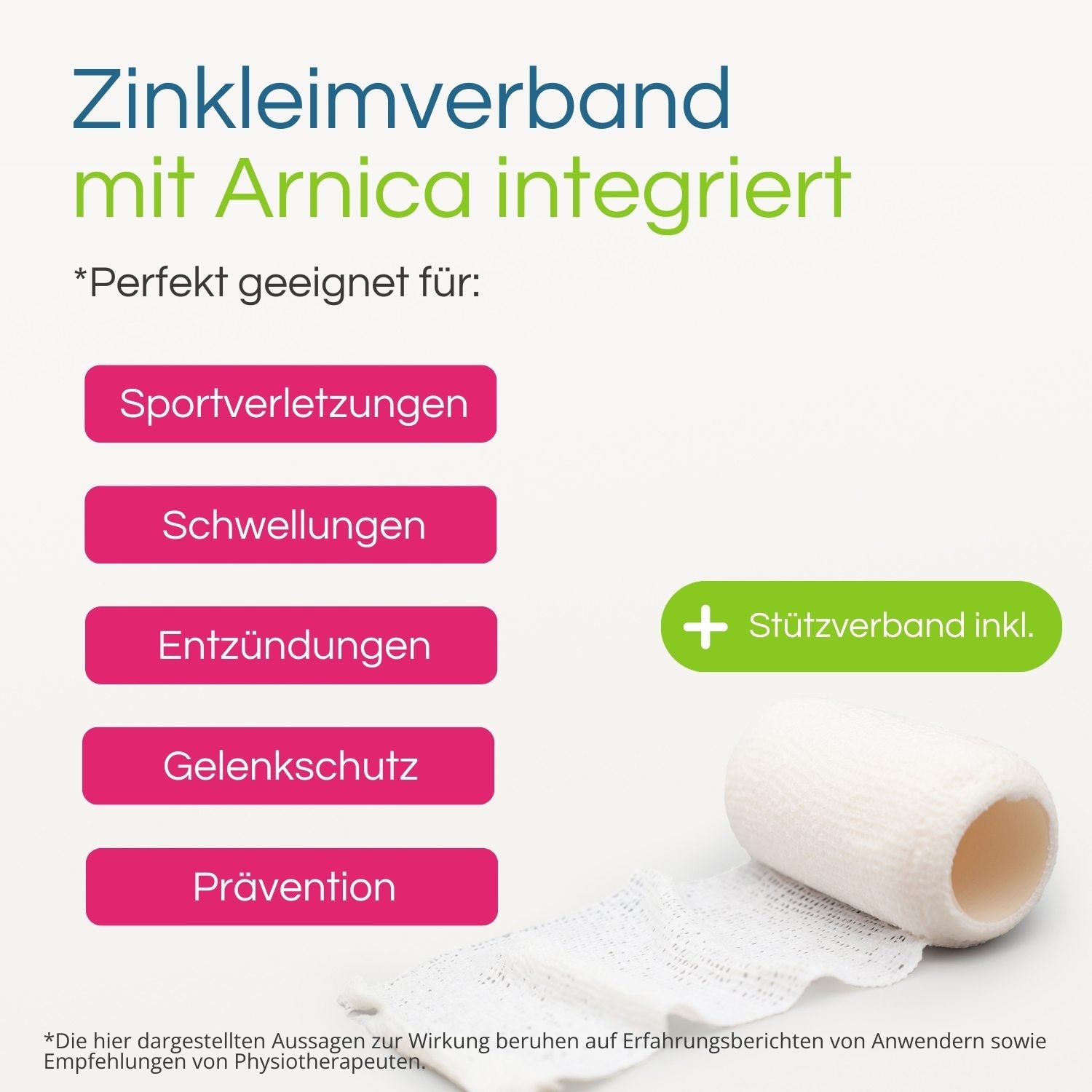 Zinkleimverband SPORT mit Arnika*