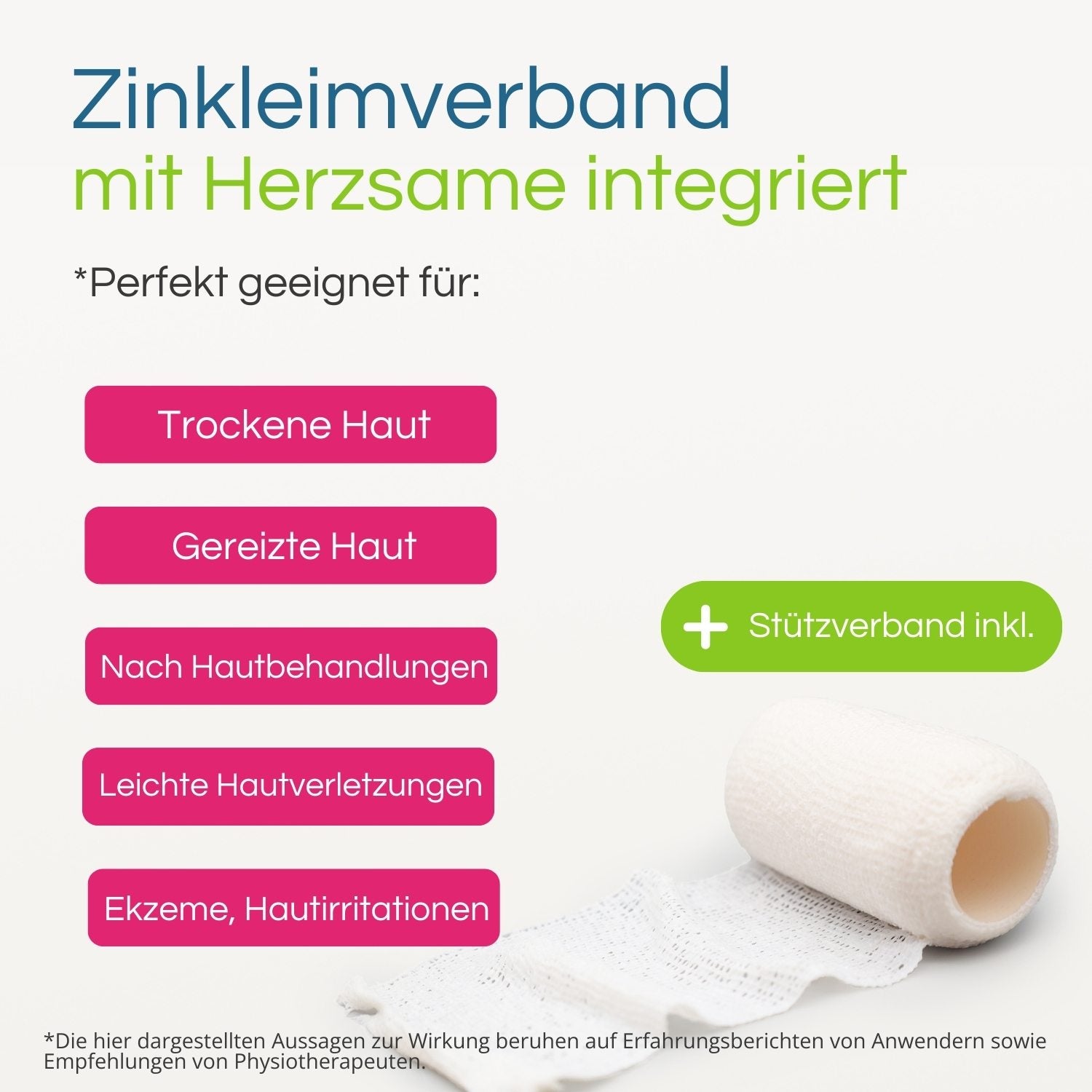 Zinkleimverband HAUT mit Herzsame*
