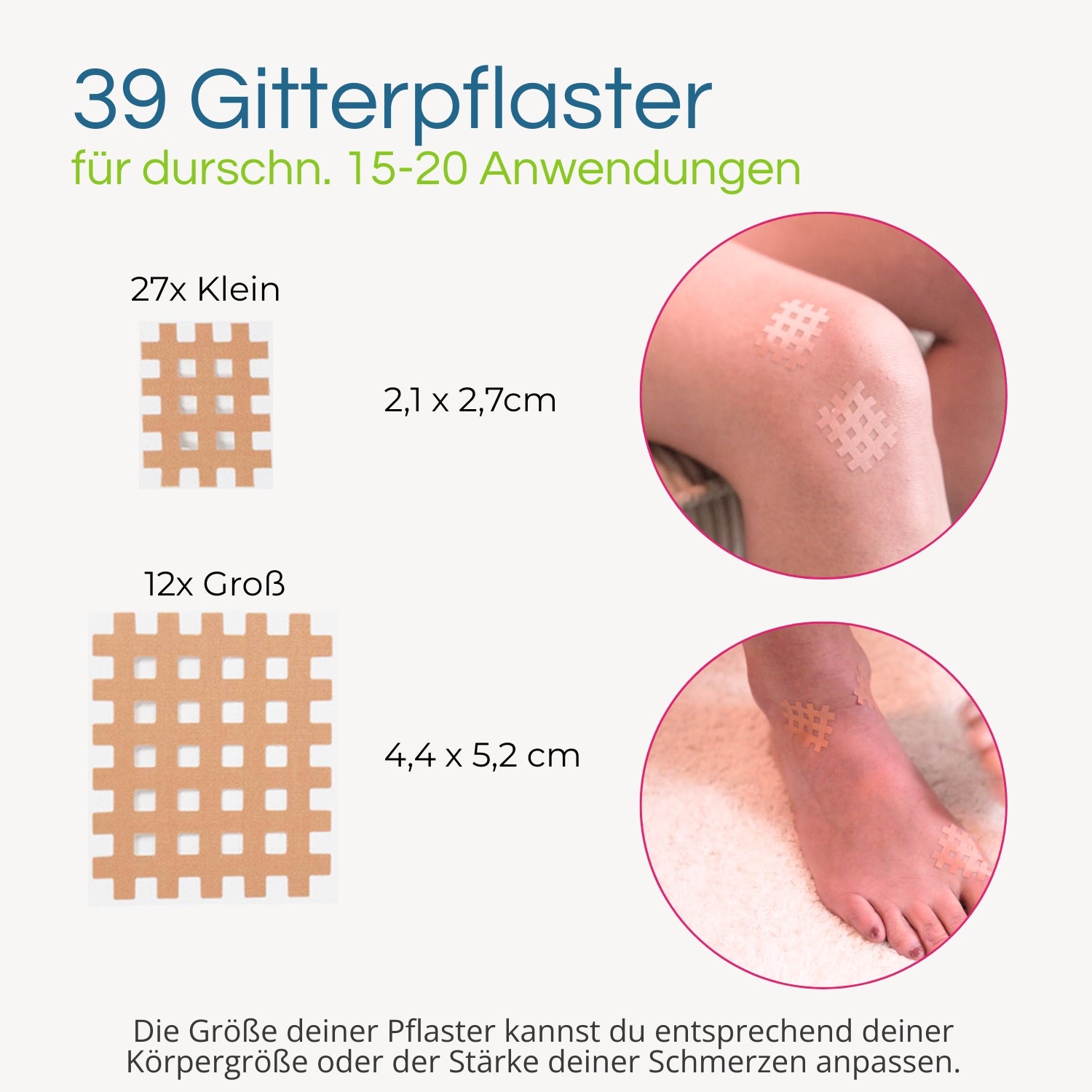 Gitterpflaster - Hüfte, Knie & Fuß mit Arnika*