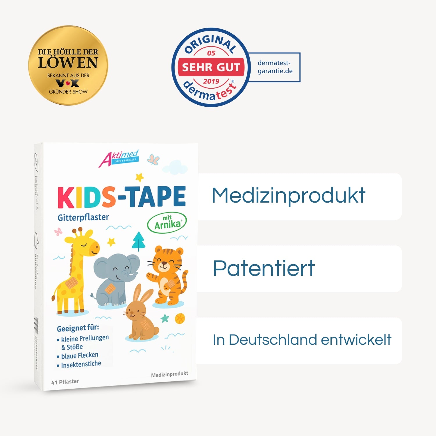 Kids Tape - Gitterpflaster mit Arnika