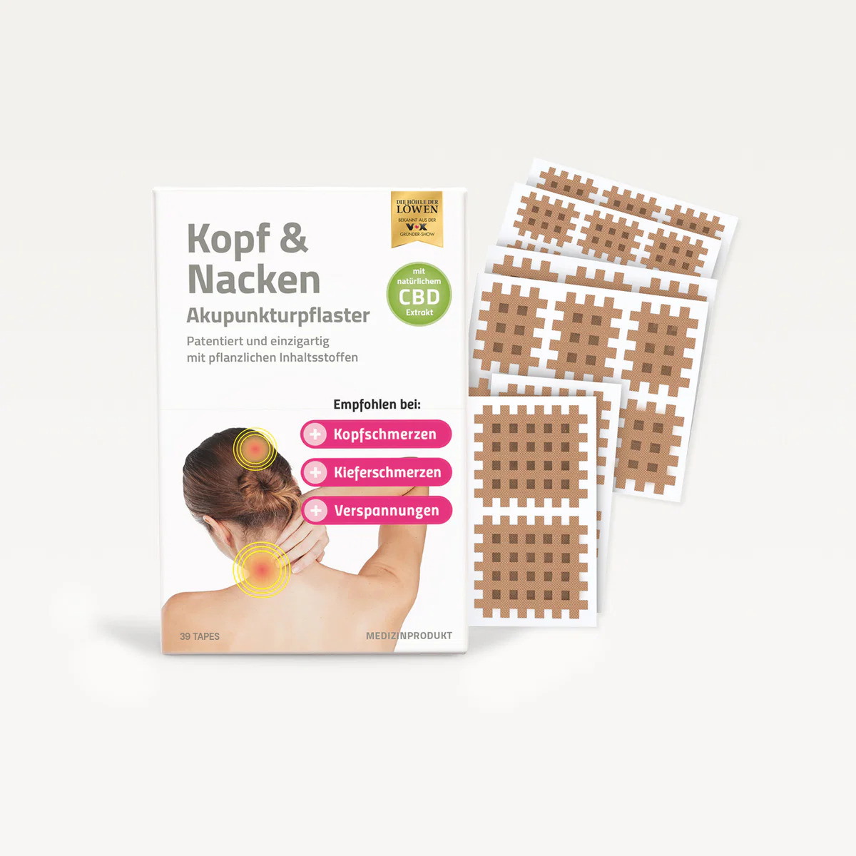 Aktimed Gitterpflaster - Kopf & Nacken mit CBD